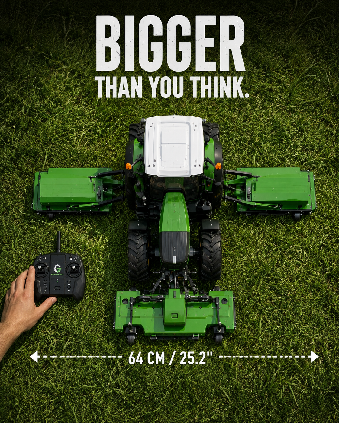 GrassWorks GX-64 FoldCut RC Mower