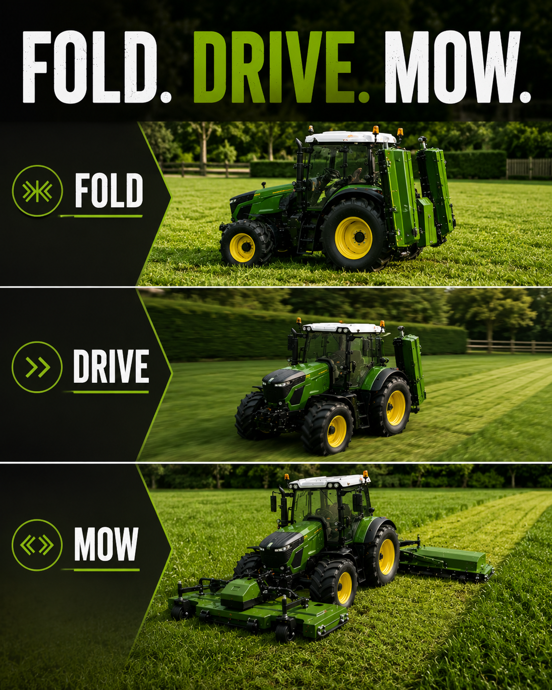 GrassWorks GX-64 FoldCut RC Mower