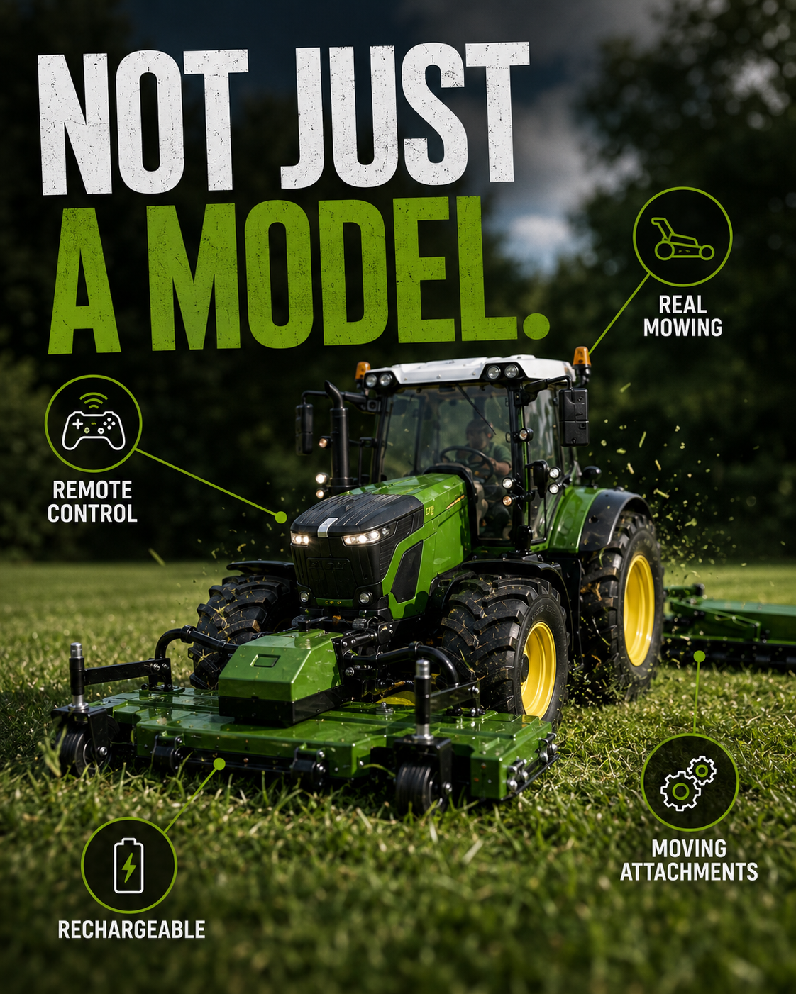 GrassWorks GX-64 FoldCut RC Mower