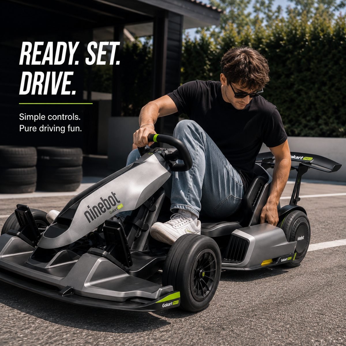 Ninebot GoKart Pro 2 electric racing kart with a racing-inspired cockpit